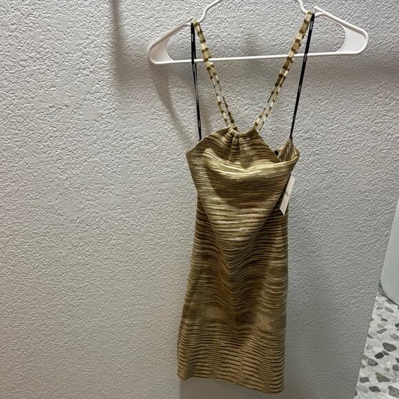 Forever 21 Striped Brown Dress - Picture 1 of 3